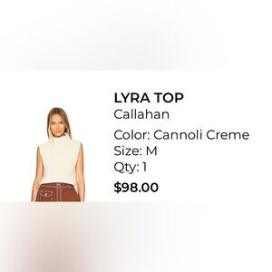 Callahan Lyra Blouse - Cannoli Cream